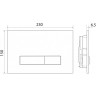 Смывная клавиша BELBAGNO GENOVA BB021-GV-NERO.M
